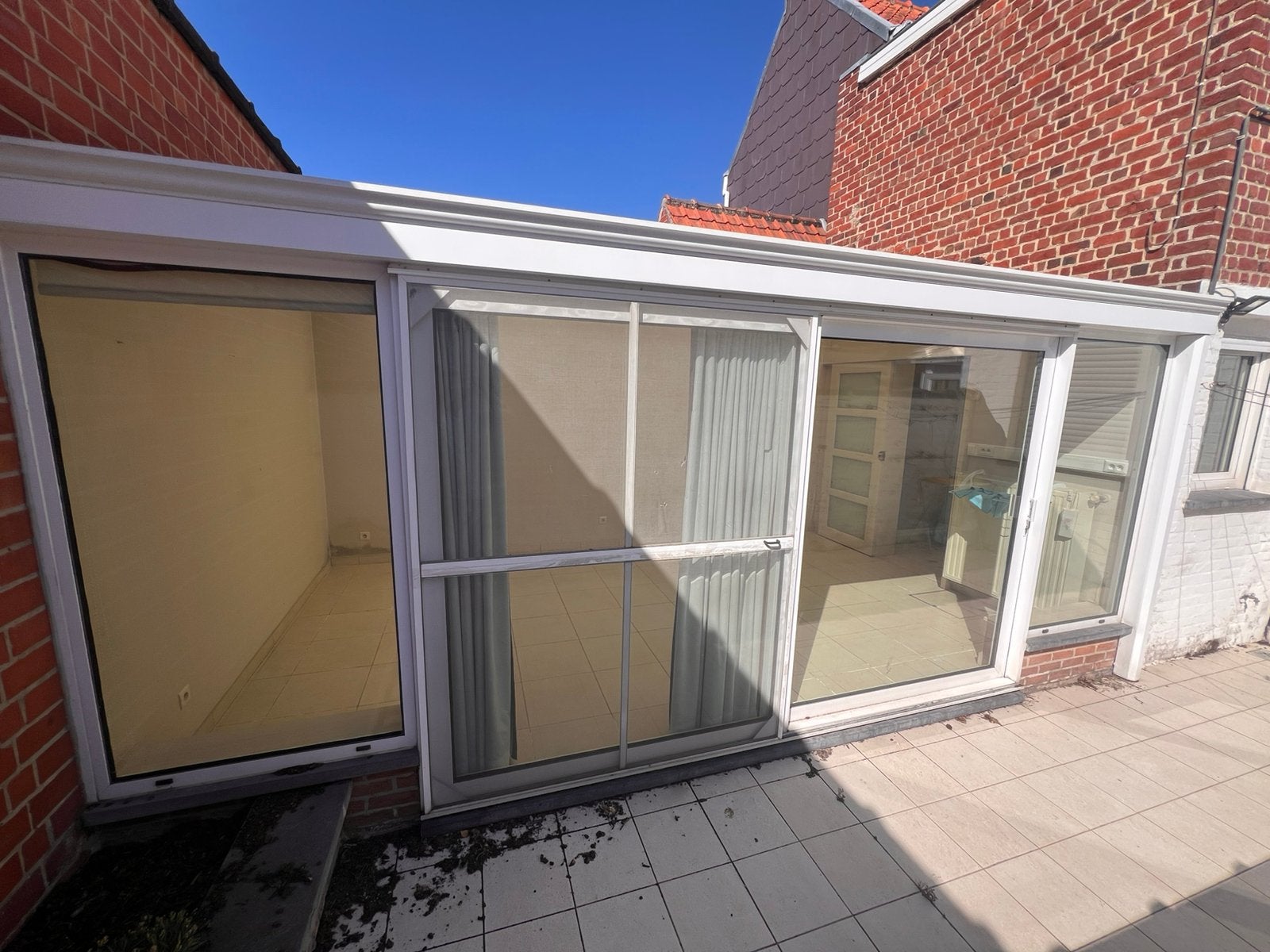 Veranda met schuifraam, Bricolage & Construction, Vitres, Châssis & Fenêtres, Enlèvement, Utilisé