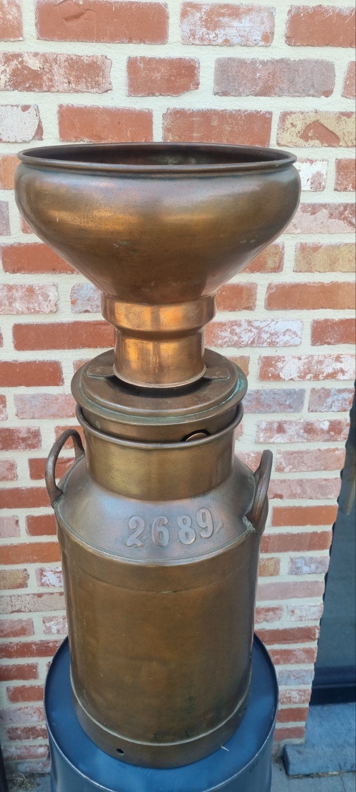 Antieke Koperen Melkbus Van de jaren 1880 tot 1920, Antiek en Kunst, Ophalen, Koper