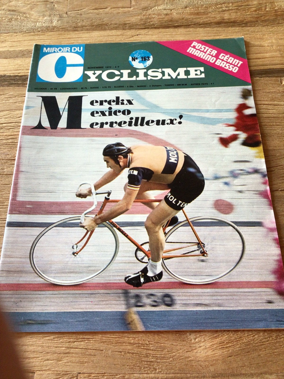 Miroir du cyclisme 1972  wr mexico eddy merckx, Verzenden, Zo goed als nieuw