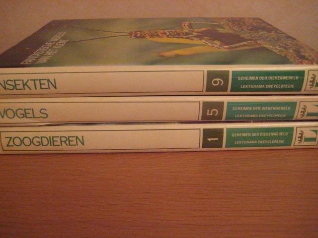 Lekturama encyclopedie:Vogels-Insecten-Zoogdieren–3 delen, Boeken, Encyclopedieën, Complete serie, Ophalen of Verzenden, Dieren