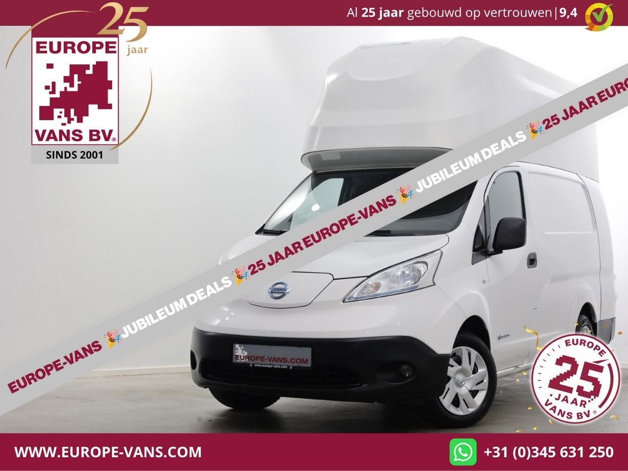 Nissan e-NV200 L2H2 Optima 40 kWh 100% Elektrisch Snellader, Auto's, Bestelwagens en Lichte vracht, Automaat, Electronic Stability Program (ESP)