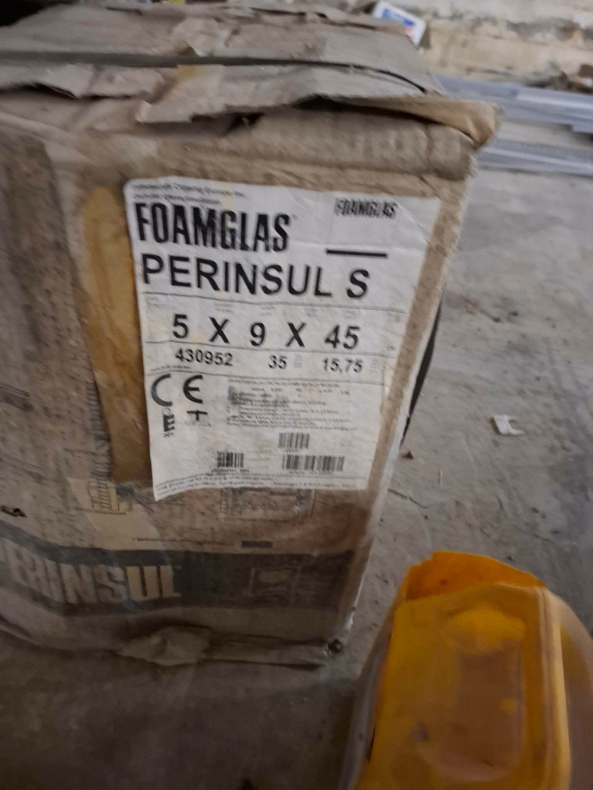 [VEND] Blocs Isolants FOAMGLAS PERINSUL S – Neuf, Enlèvement