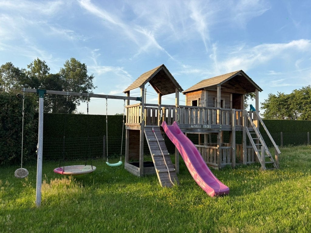 Groot houten speeltoestel, Ophalen, Zo goed als nieuw, Schommel