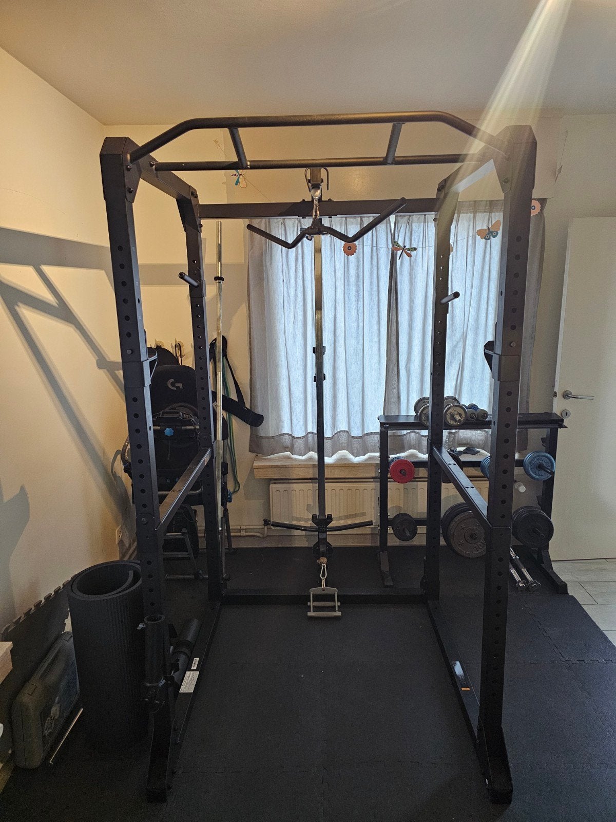 Domyos power rack 900, Sport en Fitness, Ophalen, Gebruikt