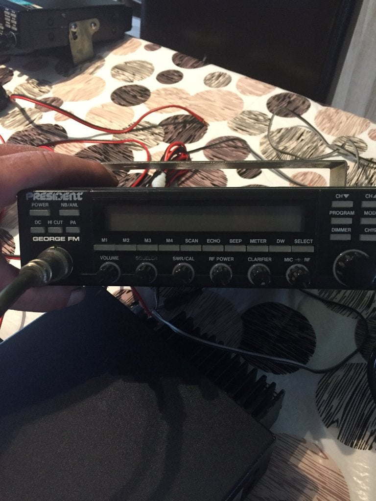 greorge 1 met beugel voedings snoer en mike, Telecommunicatie, Ophalen of Verzenden, Gebruikt, Zender en Ontvanger