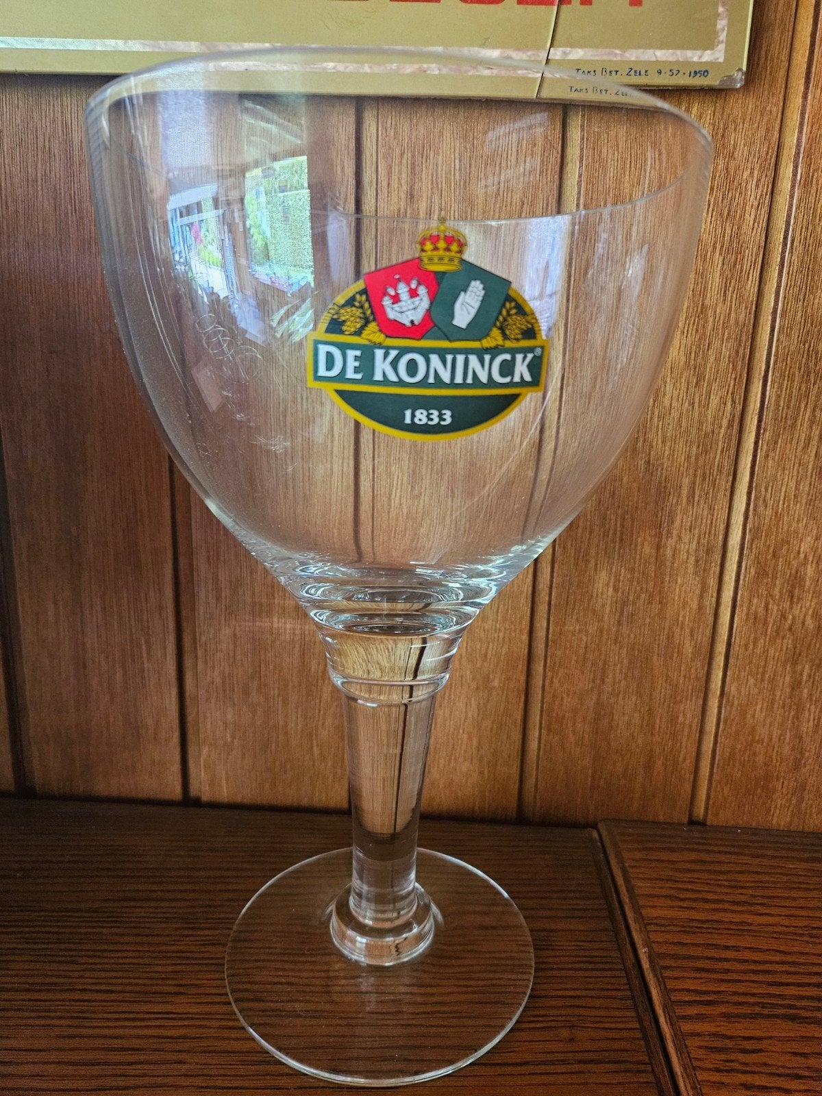 De Koninck 3 liter glas, Verzamelen, Biermerken, Ophalen of Verzenden, De Koninck