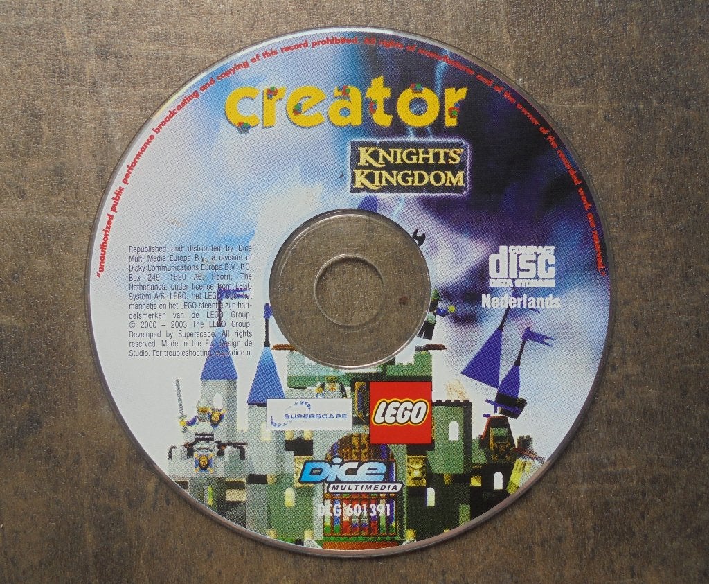 Lego Creator Knights Kingdom voor PC (zie foto's), Games en Spelcomputers, Games | Pc, Avontuur en Actie, Gebruikt, 1 speler, Ophalen of Verzenden