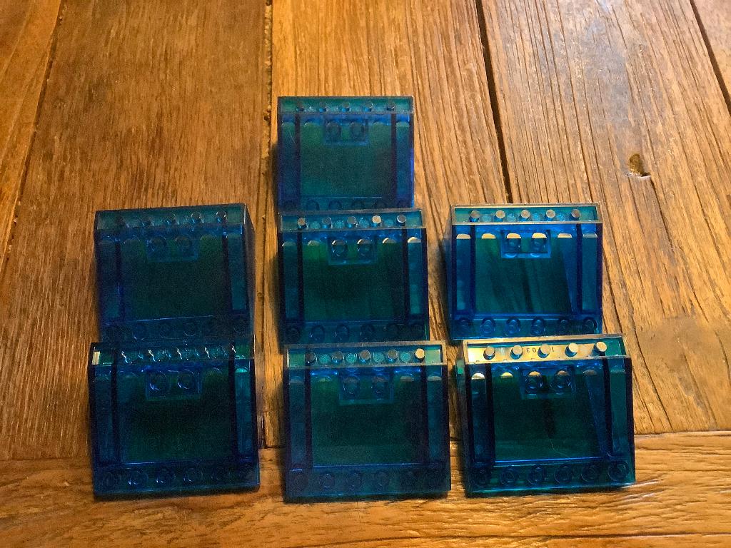 Lego Slope, Inverted 33 5 x 6 x 2 trans blue 7 st / 730-15, Kinderen en Baby's, Speelgoed | Duplo en Lego, Gebruikt, Lego, Ophalen of Verzenden