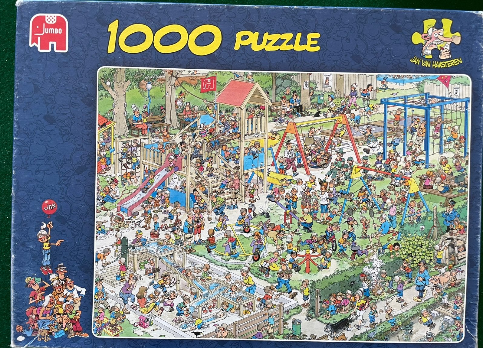 Jan van Haasteren 1000 stukjes - De Speeltuin, Hobby en Vrije tijd, Denksport en Puzzels, Ophalen of Verzenden, Gebruikt