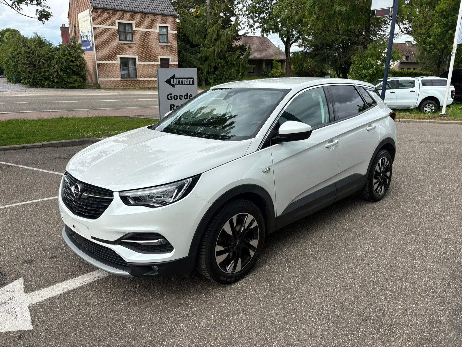 OPEL GRANDLAND X full met garantie, Auto's, Dealer onderhouden, 1199 cc, Wit, Leder
