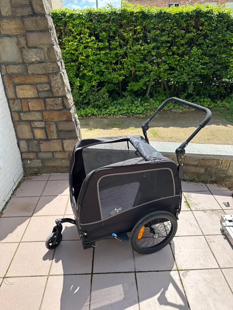 Opvouwbare fietskar / buggy voor honden, Dieren en Toebehoren, Honden-accessoires, Zo goed als nieuw, Ophalen