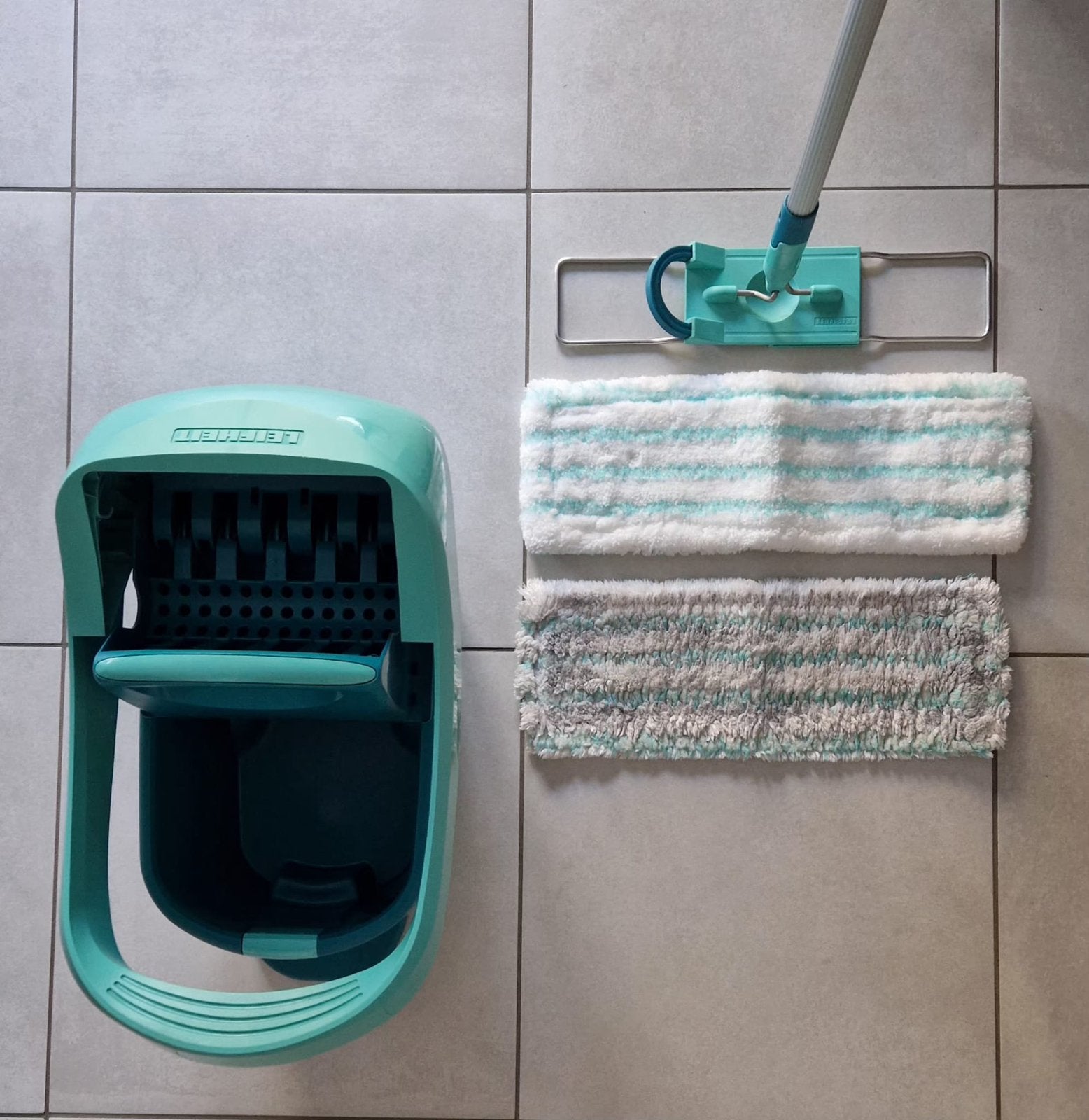 Leifheit Kit Presse à Serpillère Profi XL, Enlèvement, Seau, Bac ou Chariot à balais
