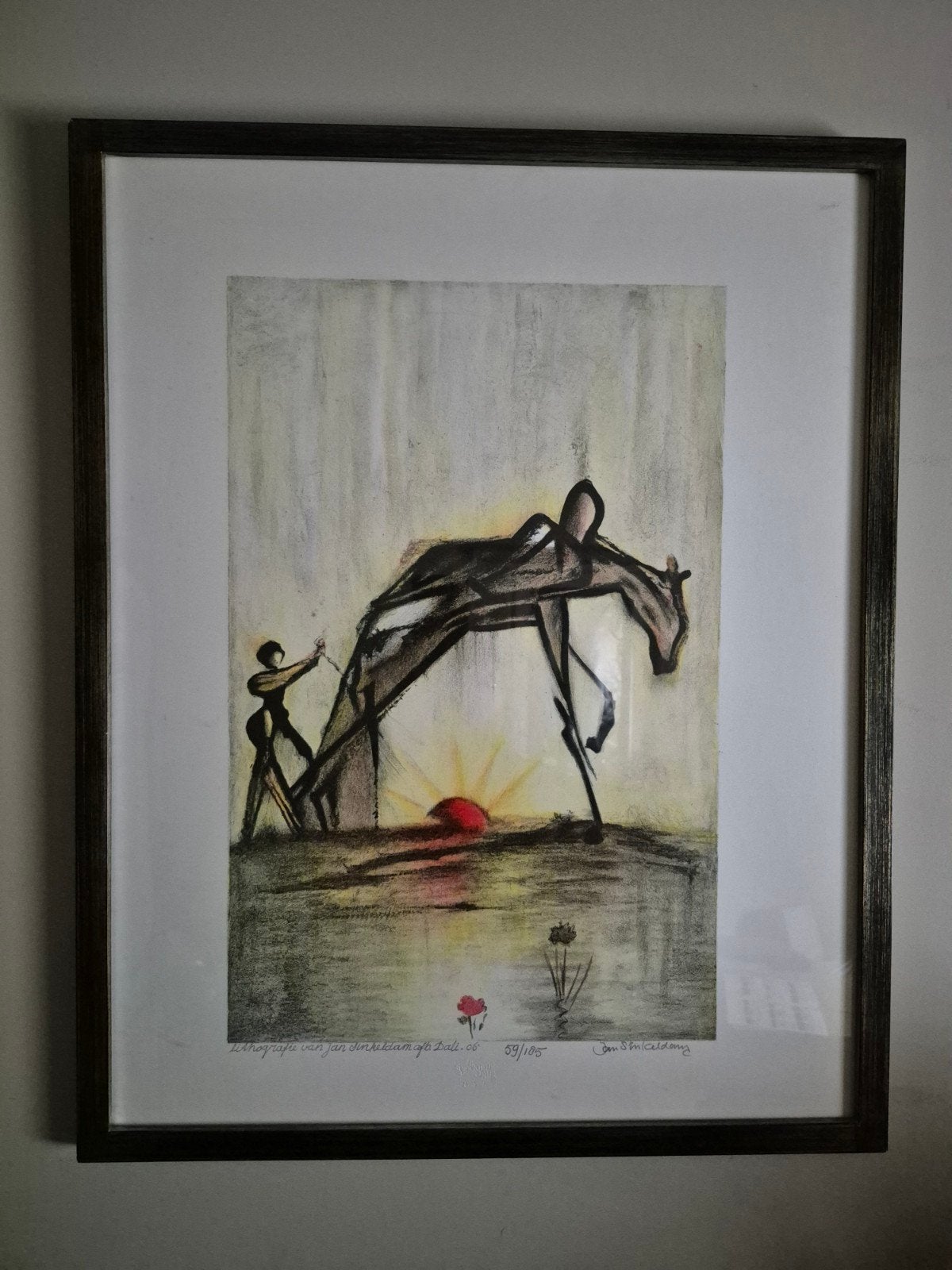 Le Cheval de Labeur - litho Dalí, Antiquités & Art, Enlèvement