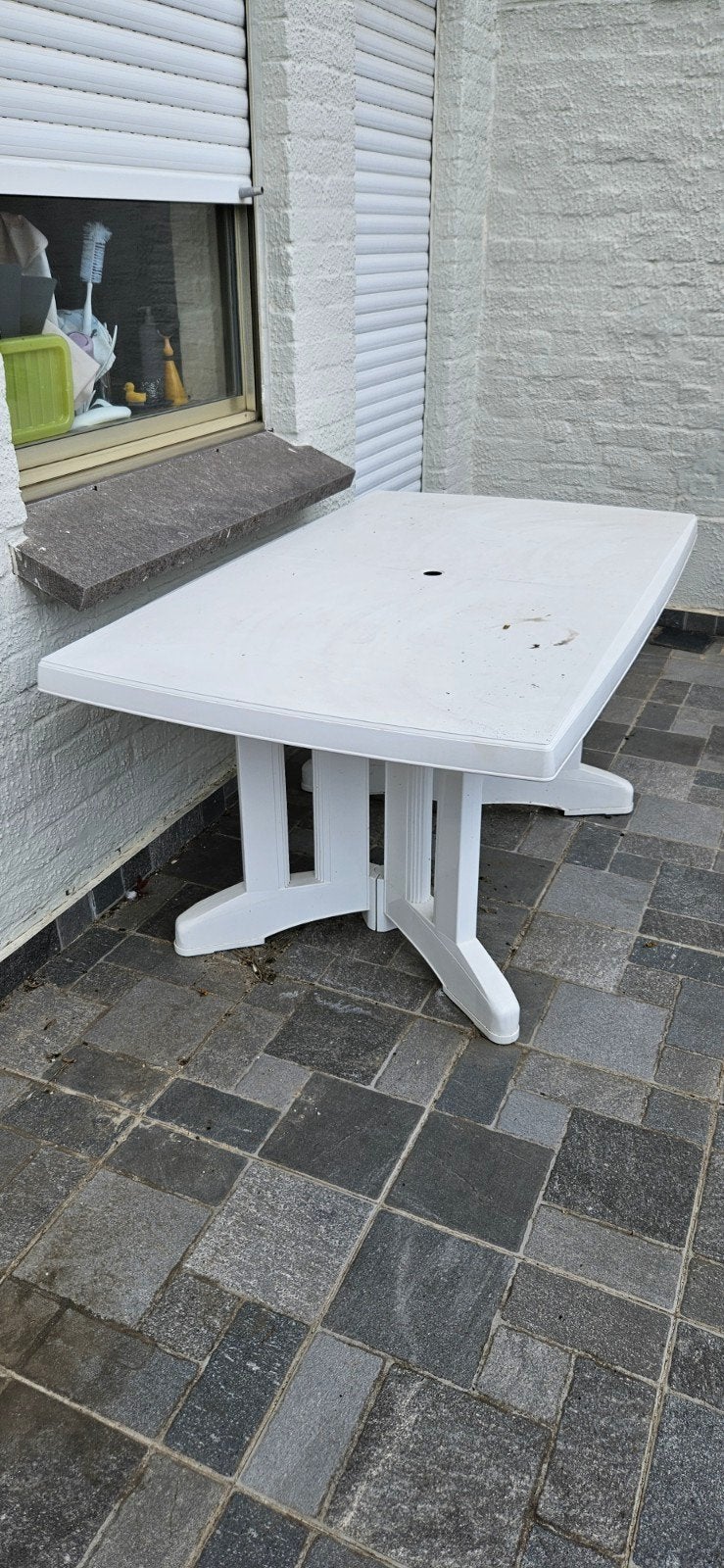 Table de jardin pliante, Enlèvement
