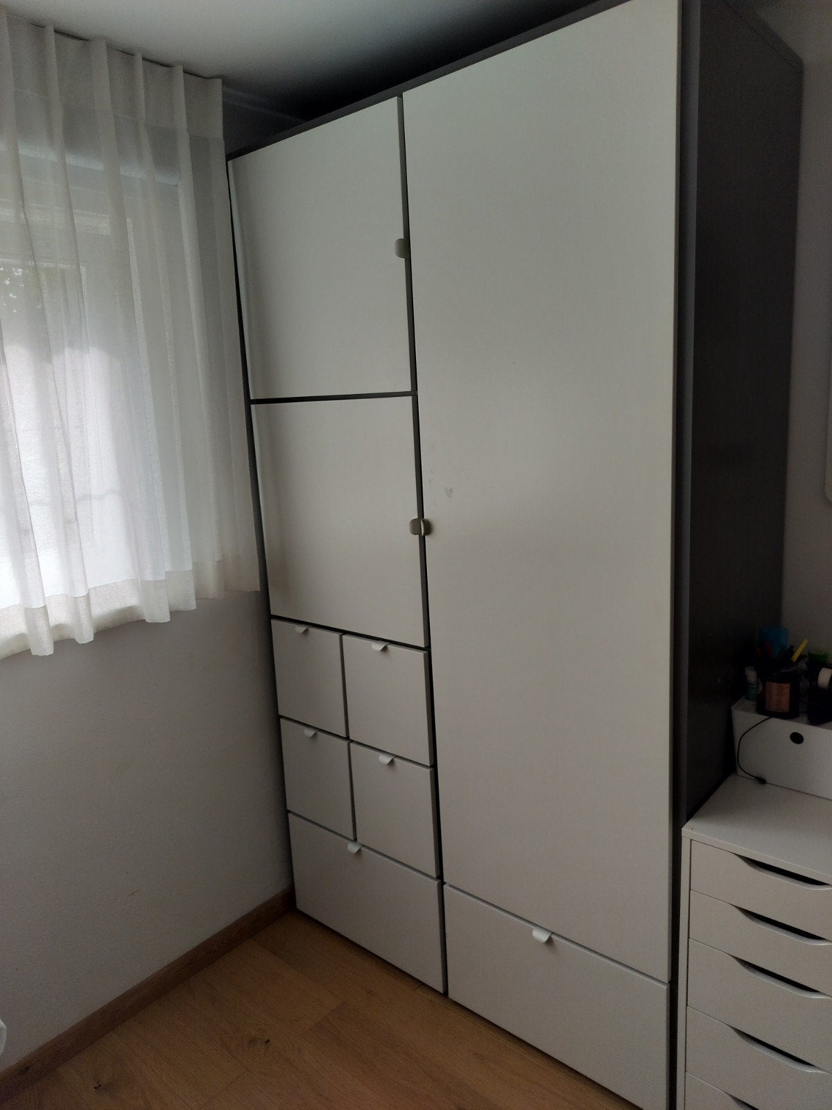 IKEA VISTHUS kast – 122  59  216 cm, Ophalen, 100 tot 150 cm, 200 cm of meer, Minimalistisch