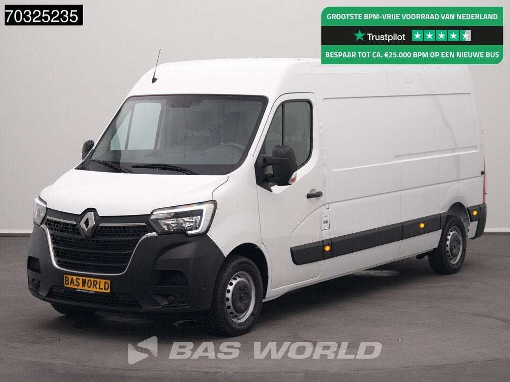 Renault Master 135PK L3H2 LED Airco Cruise Parkeersensoren v, Auto's, 135 pk, Stof, Gebruikt, Euro 6
