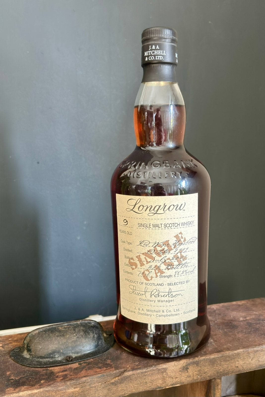 Longrow Springbank 1999 – 9 Years Old – Single Cask – 58,2%, Verzamelen, Ophalen of Verzenden, Zo goed als nieuw