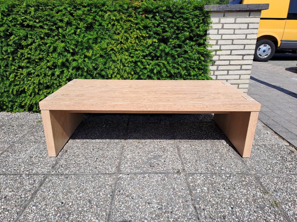 GRATIS salontafel met gebruikssporen, Ophalen, Gebruikt, 100 tot 150 cm, Eikenhout
