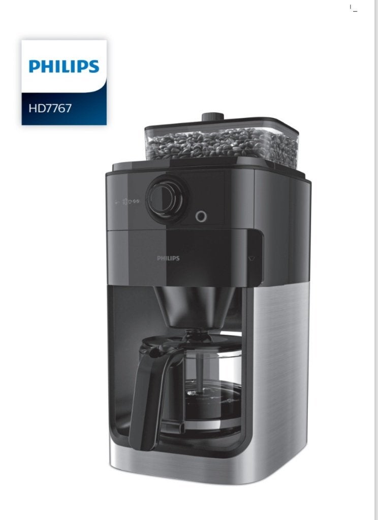 Koffiemachine met bonen, Elektronische apparatuur, Ophalen, Koffiebonen, Zo goed als nieuw, Philips