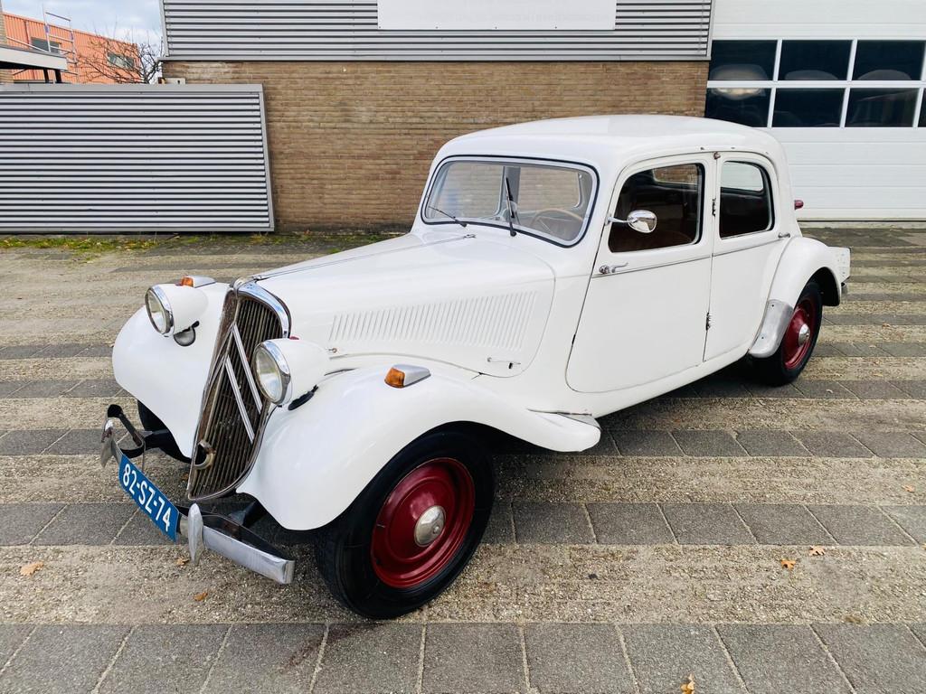Citroën Traction 11 1952 wit, Autos, Citroën, Achat, Autres modèles, Essence, Berline, 4 portes, Boîte manuelle, Blanc, Occasion