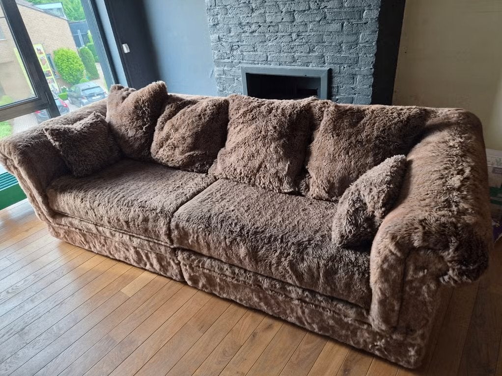 Siège/canapé Rofra Sacramento Brown Bond 3,5 places, Maison & Meubles, Trois personnes, 100 à 125 cm, 250 à 300 cm, Comme neuf