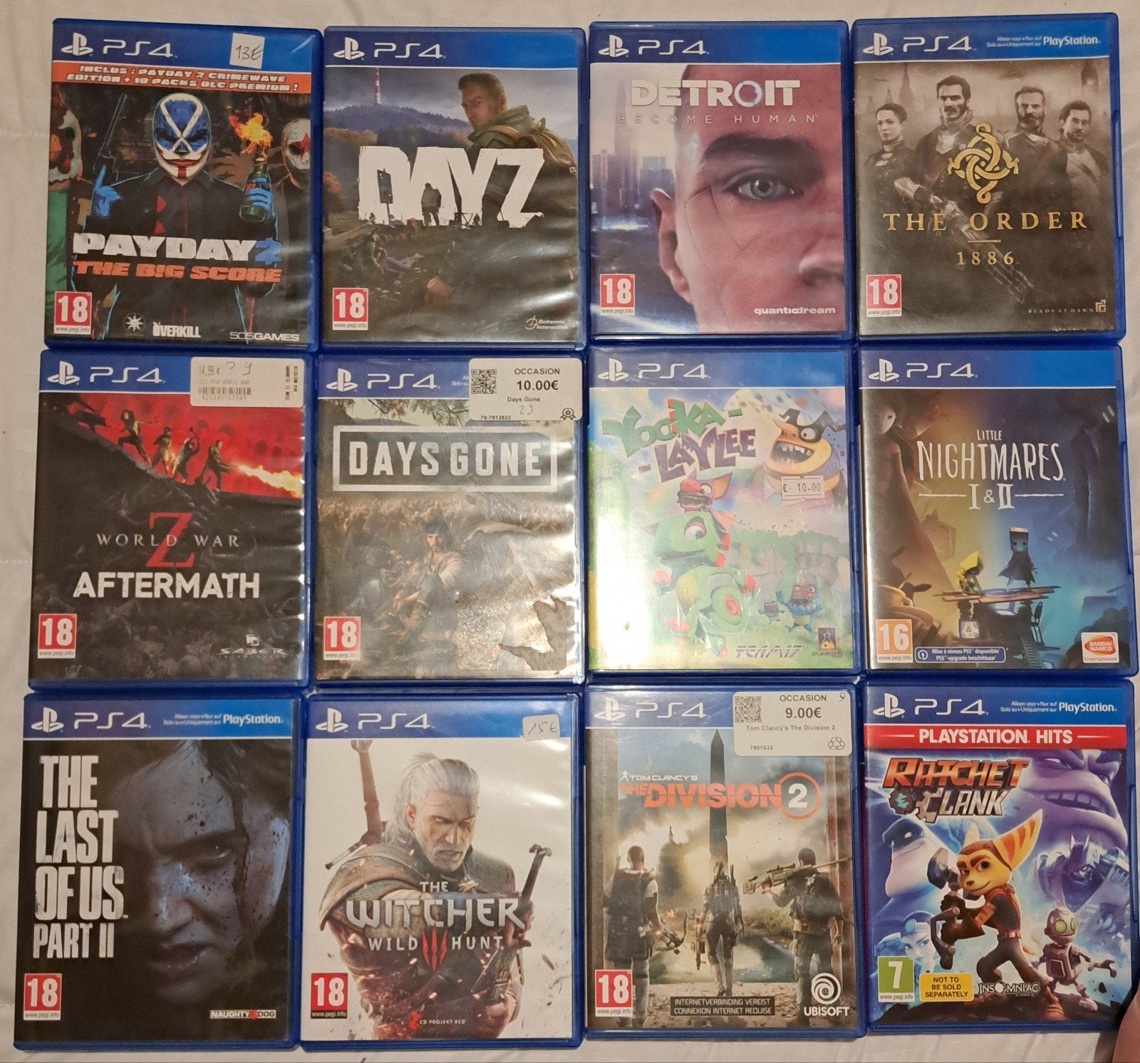 Lot de 12 jeux ps4., Consoles de jeu & Jeux vidéo, Enlèvement