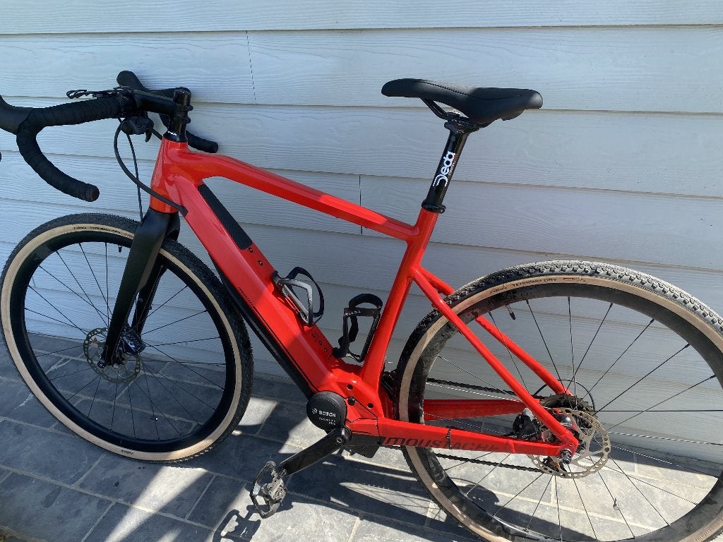 electrische koers/gravel fiets Moustache 28,5, Ophalen, Zo goed als nieuw, 50 km per accu of meer, Moustache