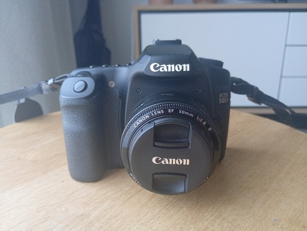 Objectif Canon Eos 50d MIJ+ EF - Noir, Enlèvement ou Envoi, Canon, 4 à 7 fois, Batterie