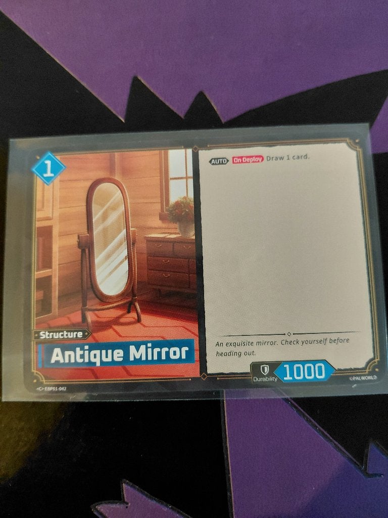 Palworld: Antique Mirror - <C> EBP01-042 (PRISTINE), Enlèvement ou Envoi, Neuf, Carte(s) à jouer