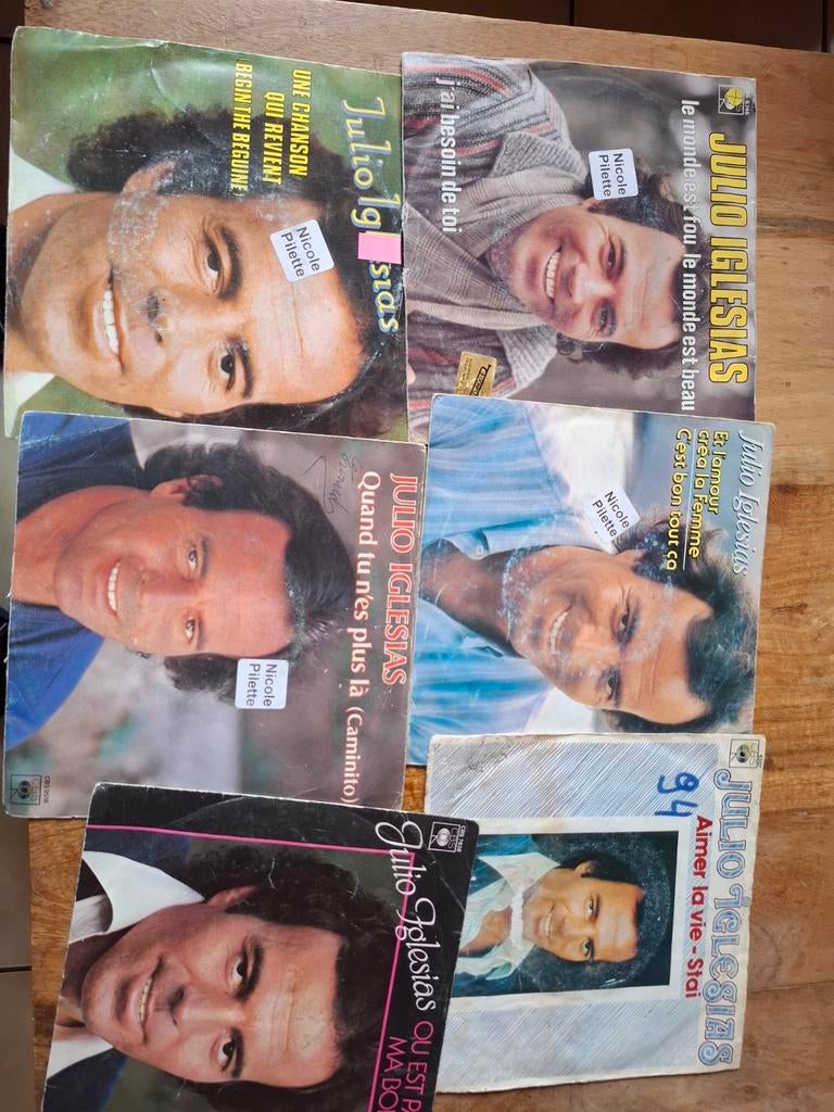 20 singles JULIO IGLESIAS te koop, Boeken, Ophalen of Verzenden
