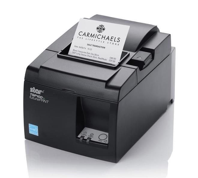 Star TSP143IIIW, WLAN, 8 points/mm (203 dpi), lame de coupe, Informatique & Logiciels, Imprimantes, Comme neuf, Imprimante, Imprimante thermique