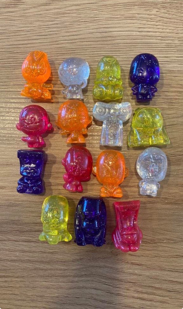 15 gogos gogos glitter transparent (2HA), Enlèvement ou Envoi, Comme neuf