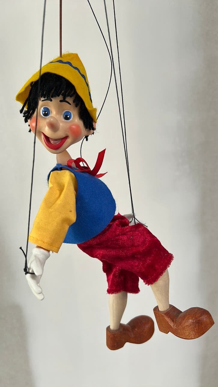 Marionet / draadpop Pinocchio Rici - Praag 1991, Ophalen