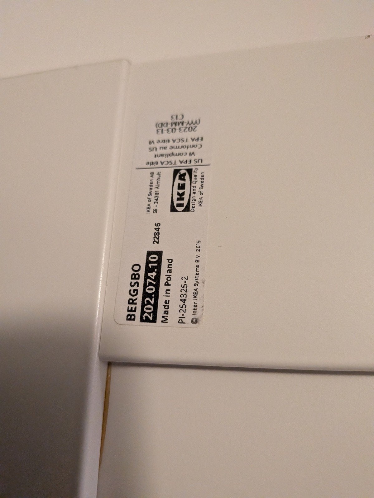3 portes Ikea Bergsbo 50x195 avec poignées laiton, Maison & Meubles, Enlèvement, Comme neuf
