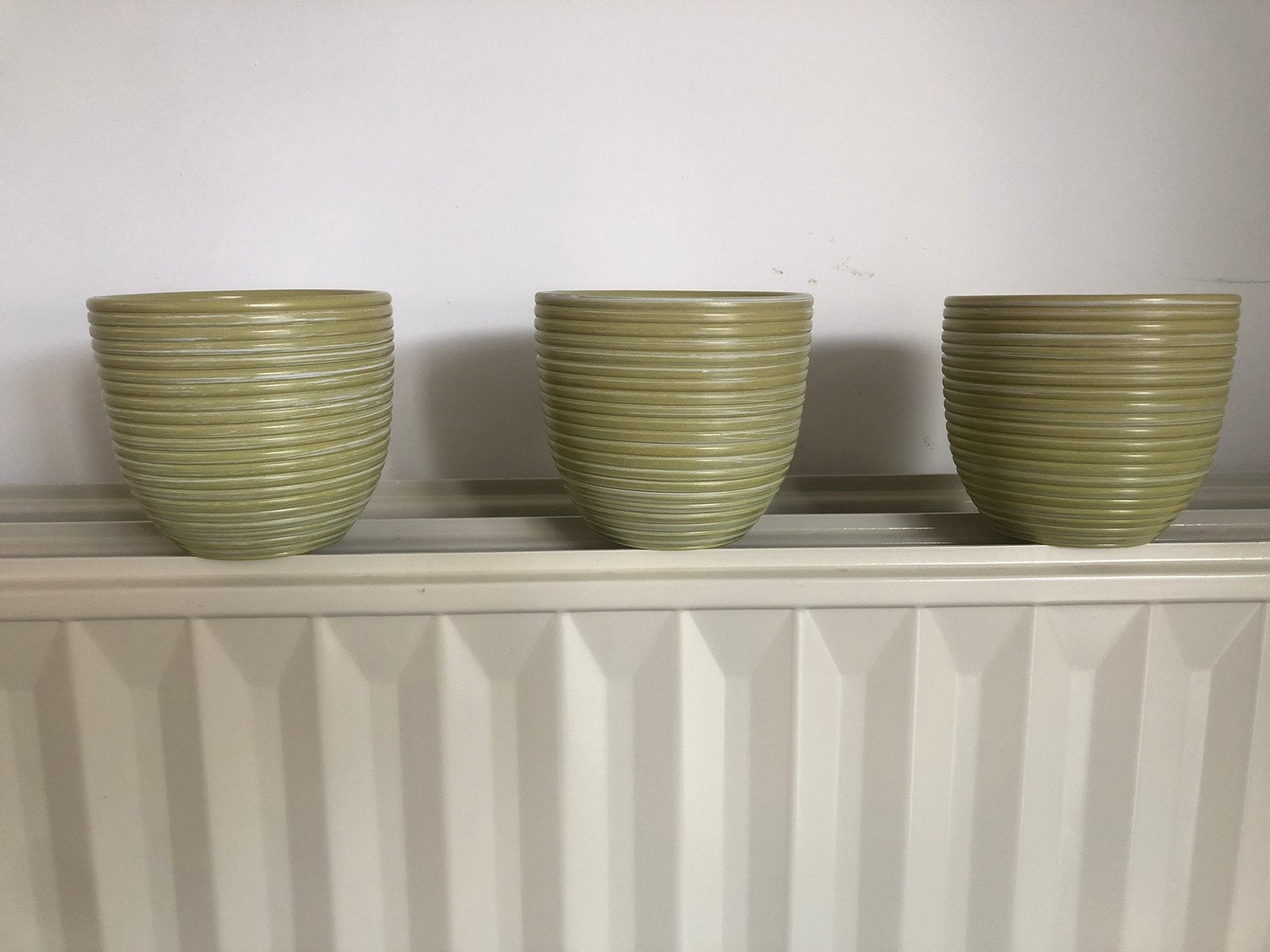3 pots de fleurs, Enlèvement ou Envoi, Comme neuf, Poterie, Intérieur