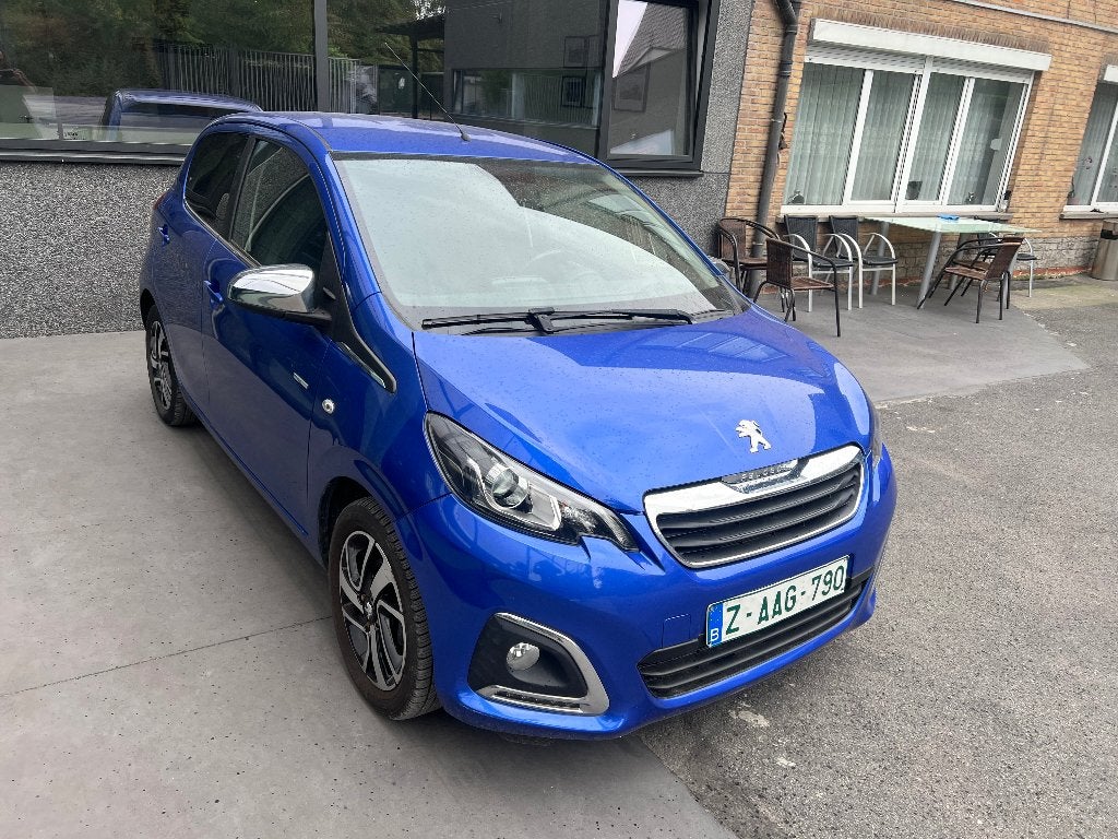 Peugeot 108 STYLE 1.0vti bj2020 airco elec ruiten 44000 km !, Auto's, Peugeot, Voorwielaandrijving, Stof, Blauw, Bedrijf