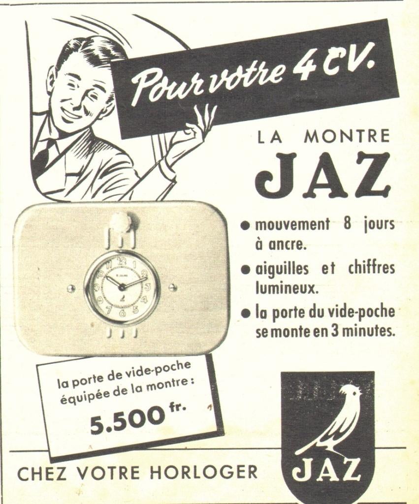 ACCESSOIRE RENAULT 4CV / MONTRE JAZZ, Enlèvement, Neuf, Renault