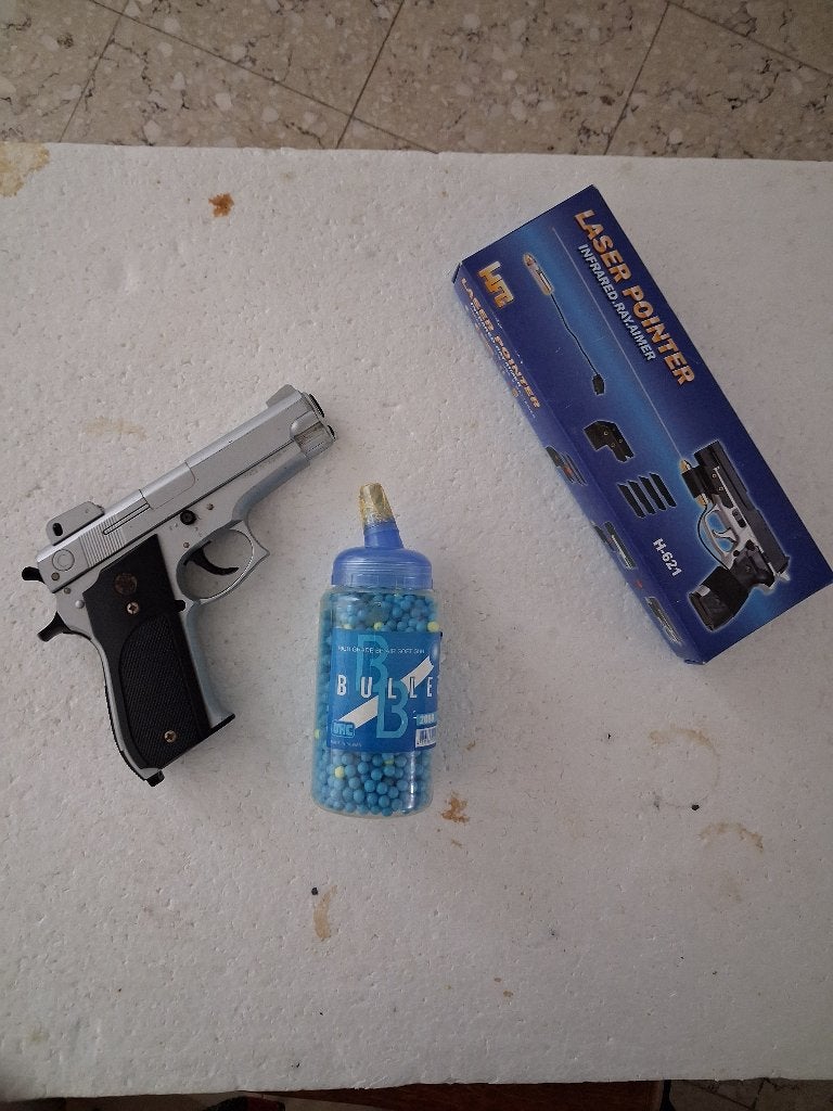 Laserpistool, Ophalen, Gebruikt, Laser