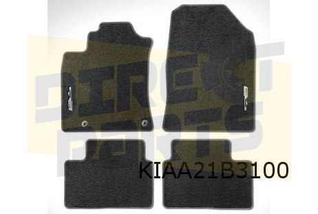 Kia Rio V Mattenset (4x) velours tekst "GT-line" Origineel!, Kia, -, Verzenden, -