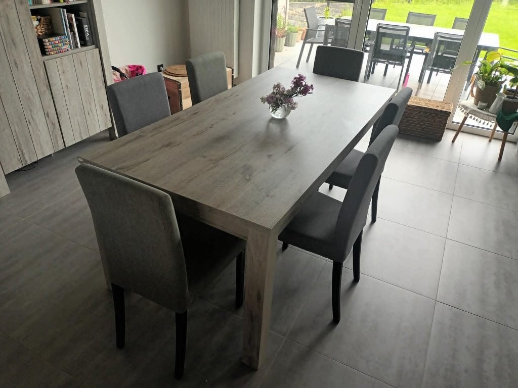 Salle à manger (table, 6 chaises et armoire), Enlèvement, Utilisé, Contemporain, 4 à 6 chaises