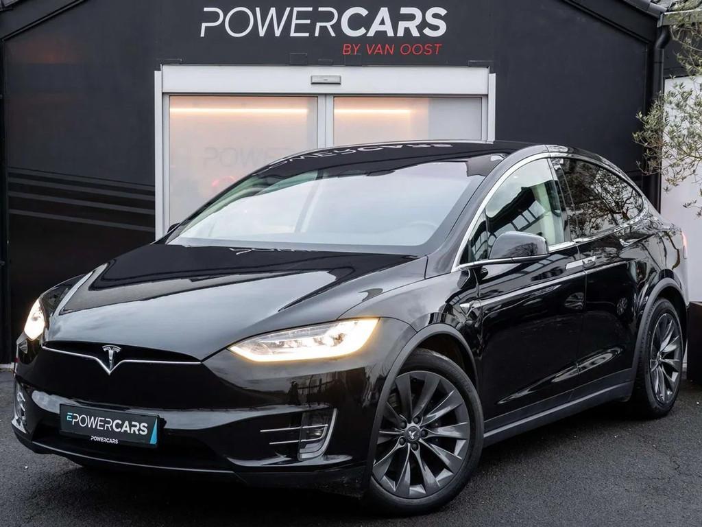 Tesla Model X 75D AWD | 43.000 KM! | (bj 2017, automaat), Automaat, Zwart, Leder, 5 zetels