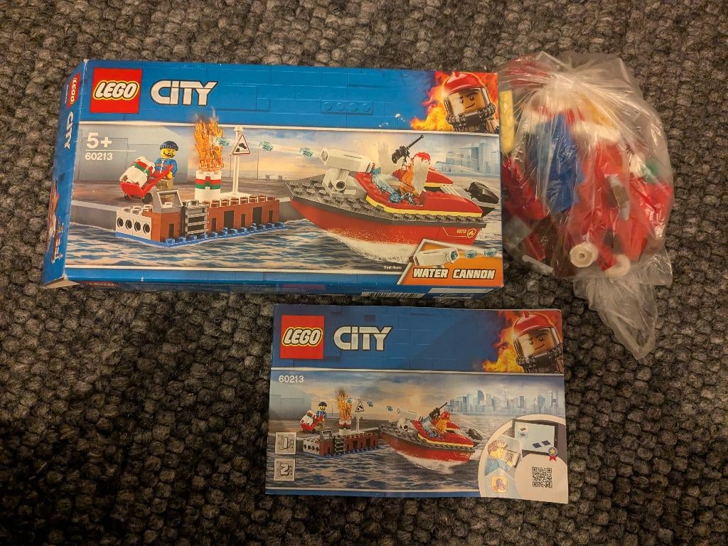 Lego brand aan de kade - 60213, Ophalen of Verzenden, Gebruikt, Compleet, Lego
