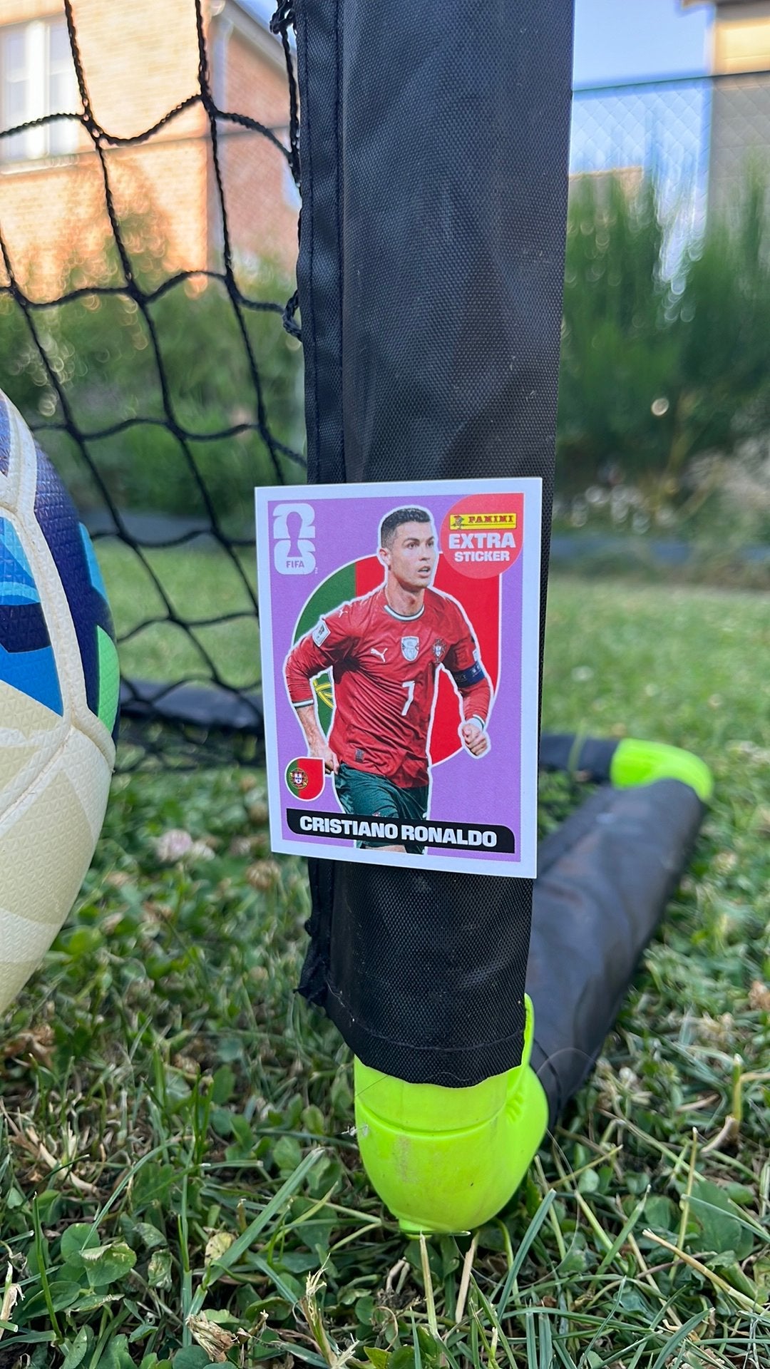 Panini Extra Sticker Cristiano Ronaldo Regular, Verzamelen, Stickers, Verzenden, Zo goed als nieuw, Sport