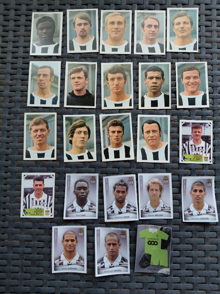 Panini lot SPORTING CHARLEROI SC, Enlèvement ou Envoi, Utilisé, Affiche, Image ou Autocollant