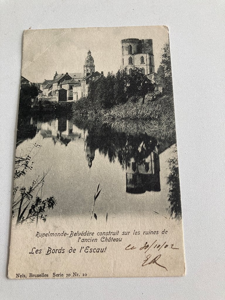 PK Rupelmonde : Belvédère sur les ruines ( l'Escaut ) 1902, Ophalen of Verzenden, Voor 1920, Gelopen, Oost-Vlaanderen