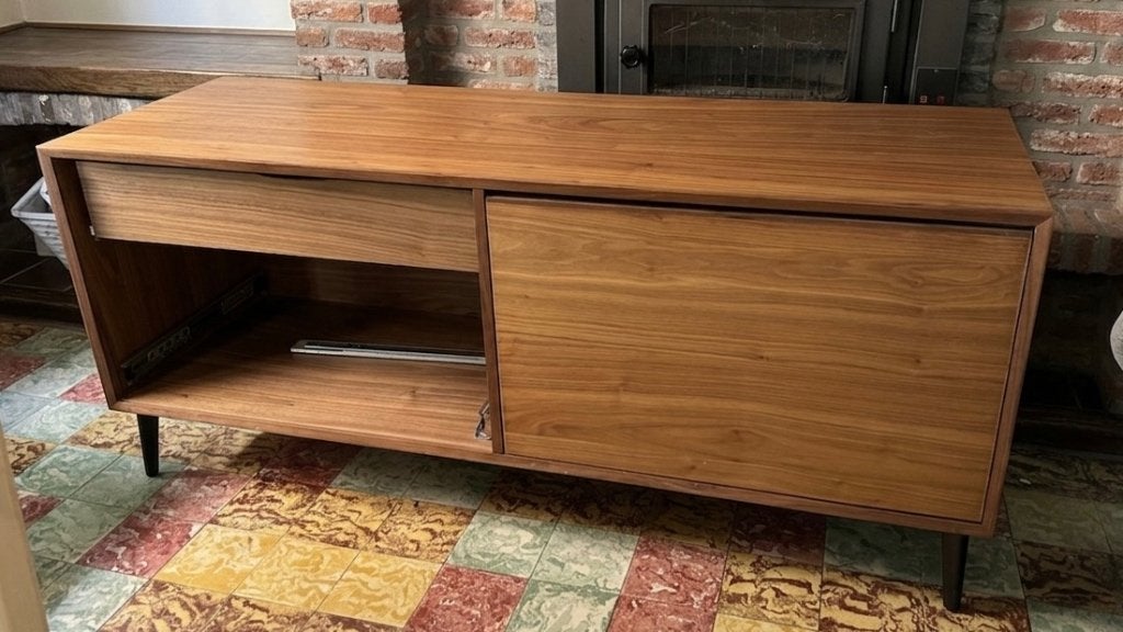 Lage kast met lades, Huis en Inrichting, Kasten | Dressoirs, Ophalen, 150 tot 200 cm, Zo goed als nieuw, Met lade(s)