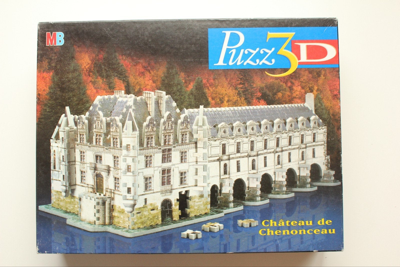 Puzzle 3D MB Puzz-3D "Château de Chenonceau", Hobby & Loisirs créatifs, Enlèvement, Comme neuf, Rubik's Cube ou Puzzle 3D