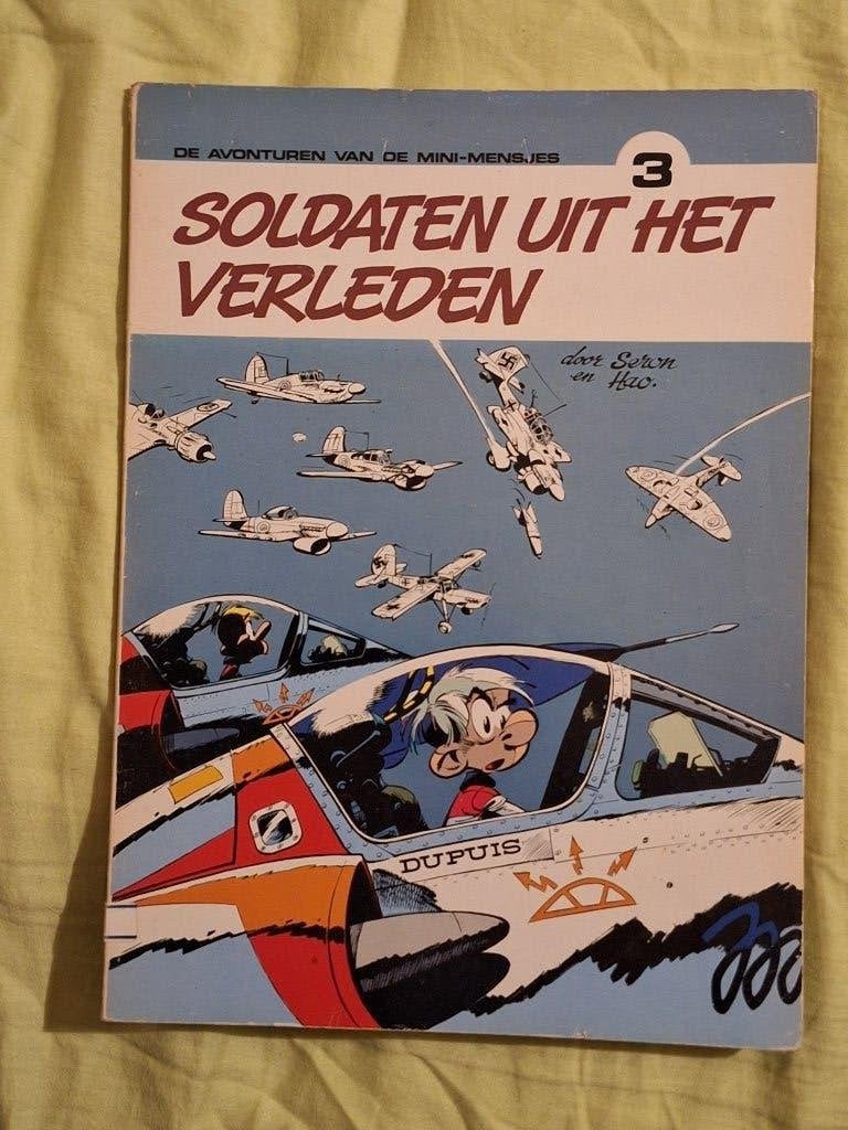 de minimensjes 3: soldaten uit het verleden, Eén stripboek, Ophalen of Verzenden, Zo goed als nieuw
