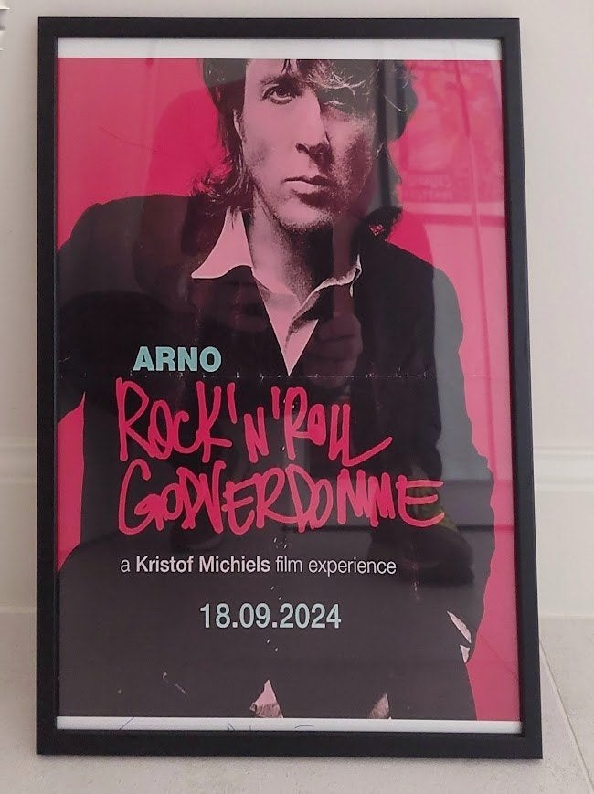 Arno poster, Verzamelen, Ophalen, Met lijst, A1 t/m A3, Muziek