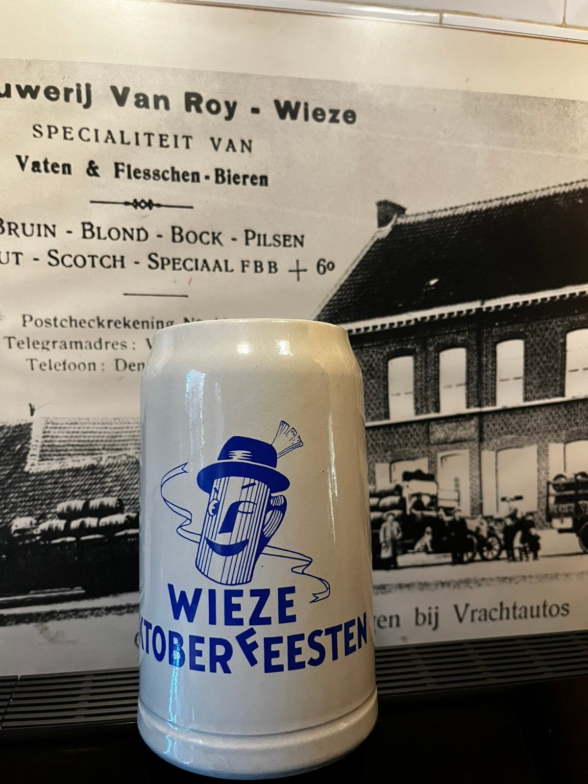 Bierpot Wieze Oktoberfeesten, Ophalen of Verzenden, Zo goed als nieuw, Overige typen